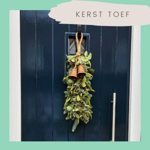 Made by You workshop kerst toef hanger met kerstgroen als een guirlande